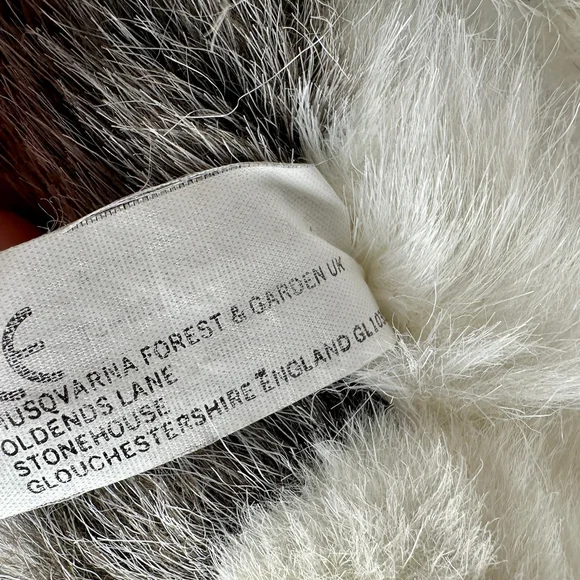 1996 Husqvarna Siberian Husky Wolf Dog Plush Puppy 15” Laying Stuffed Animal - Picture 10 of 10